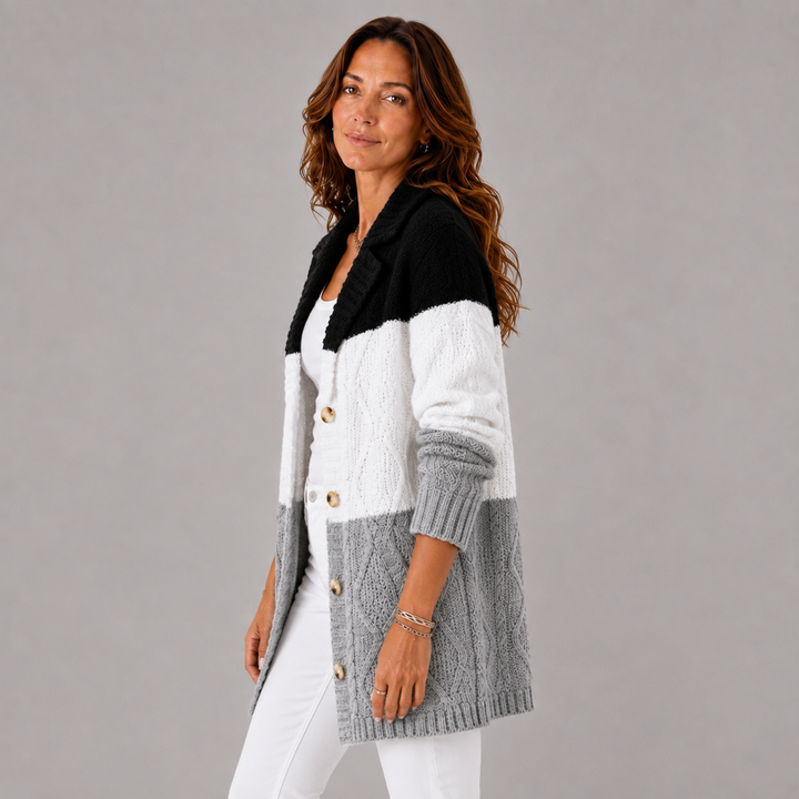 Clara | Winter Cable-Knit Longline Cardigan