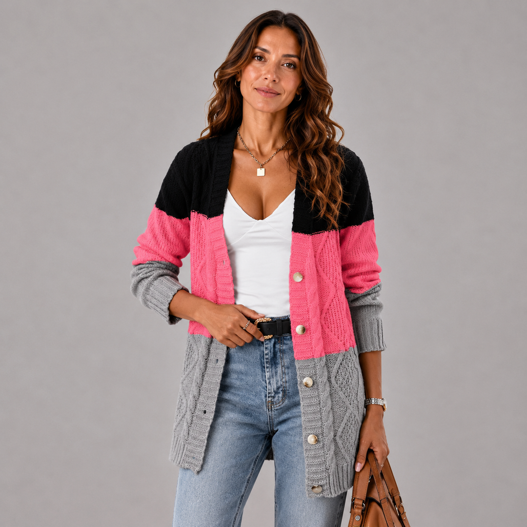 Clara | Winter Cable-Knit Longline Cardigan