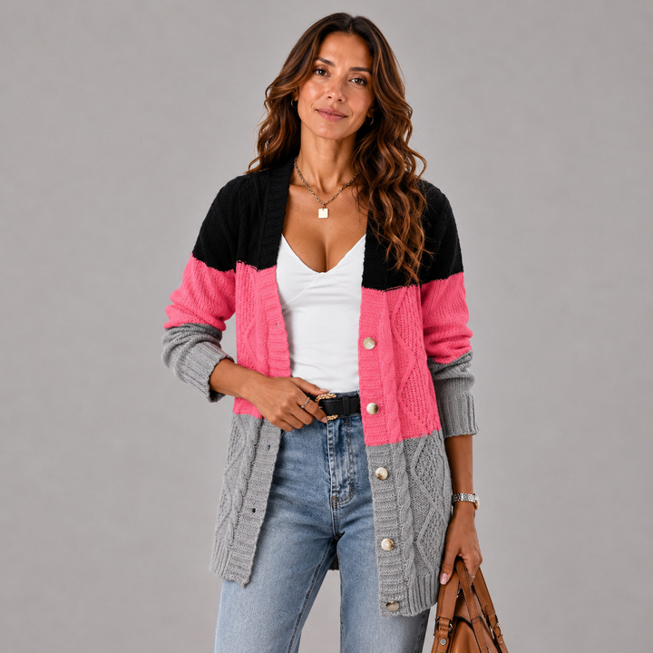 Clara | Winter Cable-Knit Longline Cardigan