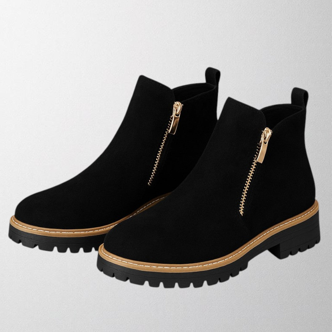 Ankle Boots for Women | Side Zipper Closure Rounded Toe