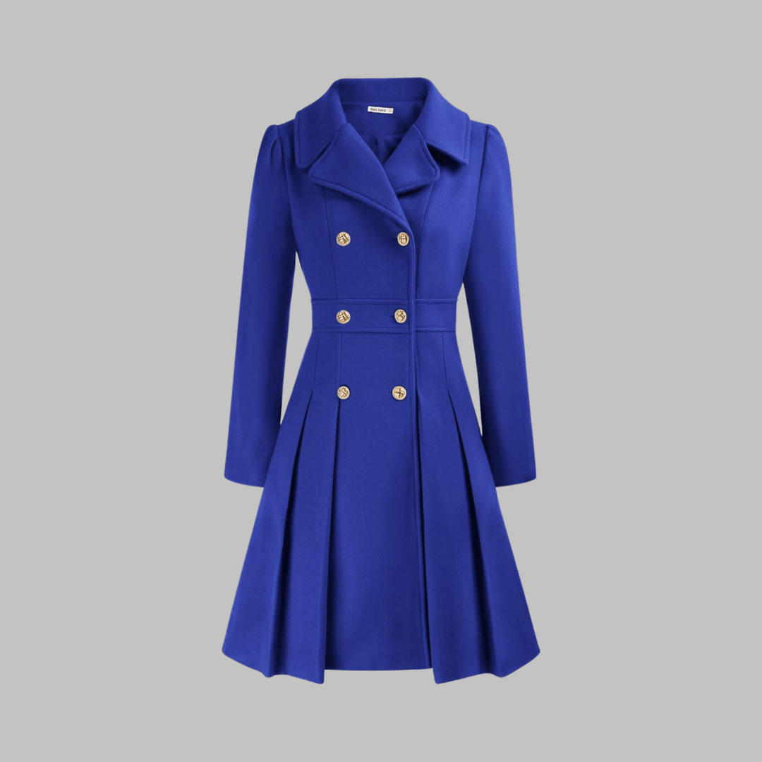 Seraphine | Elegant Fit-and-Flare Double-Breasted Trench Coat