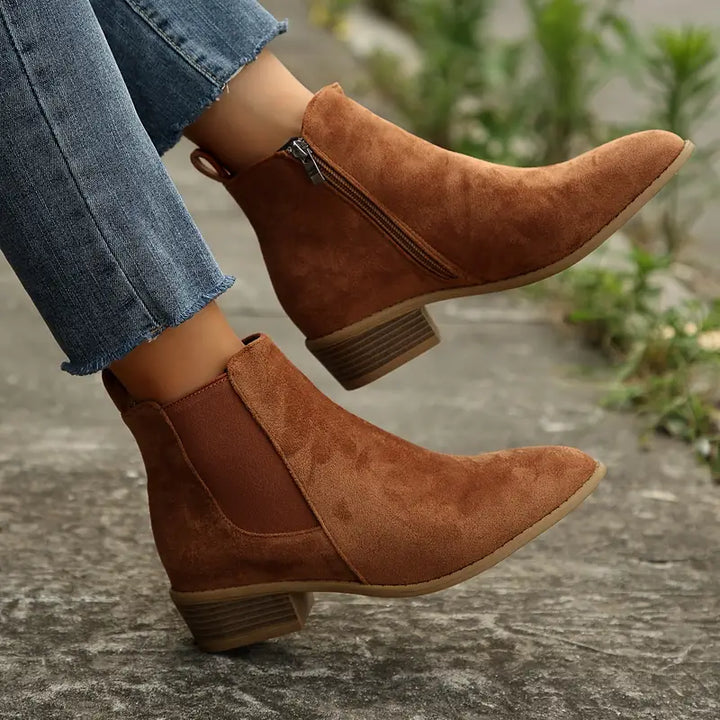 Chelsea Boots for Women | Low-Heel Side-Zip