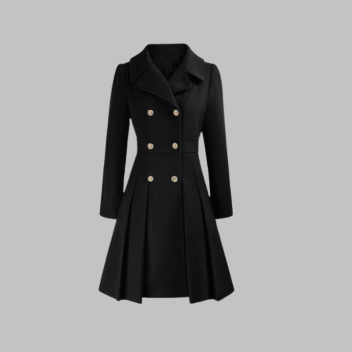 Seraphine | Elegant Fit-and-Flare Double-Breasted Trench Coat