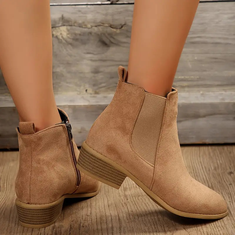 Chelsea Boots for Women | Low-Heel Side-Zip