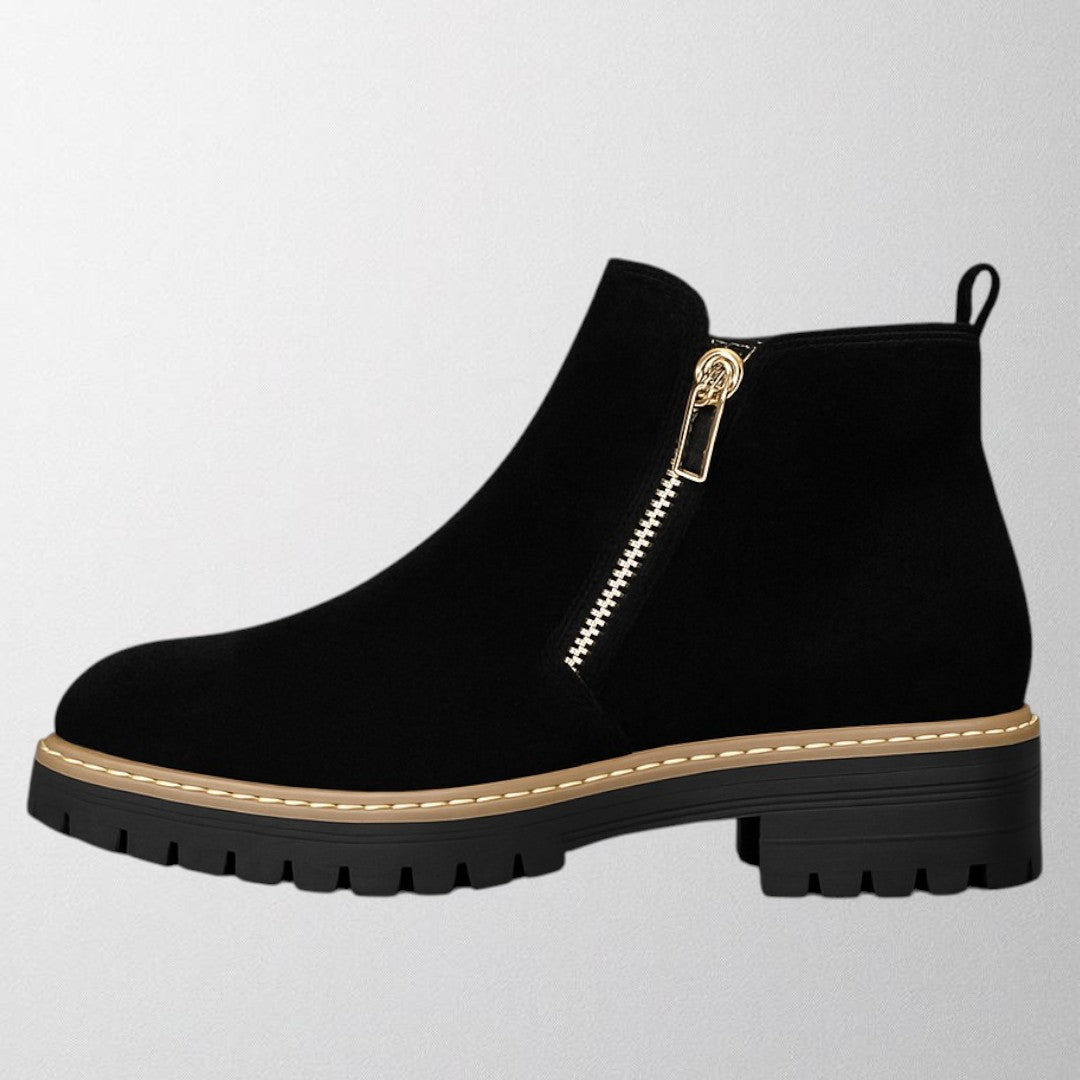 Ankle Boots for Women | Side Zipper Closure Rounded Toe