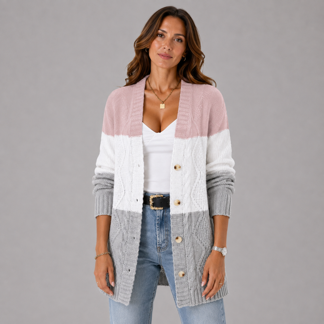 Clara | Winter Cable-Knit Longline Cardigan