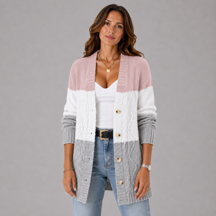 Clara | Winter Cable-Knit Longline Cardigan