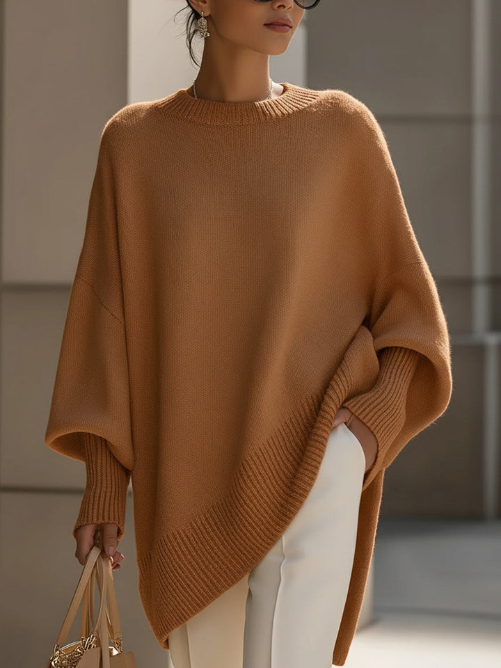 Kayla | Long Sleeve Oversized Fit Ribbed Cuffs Hem Sweater