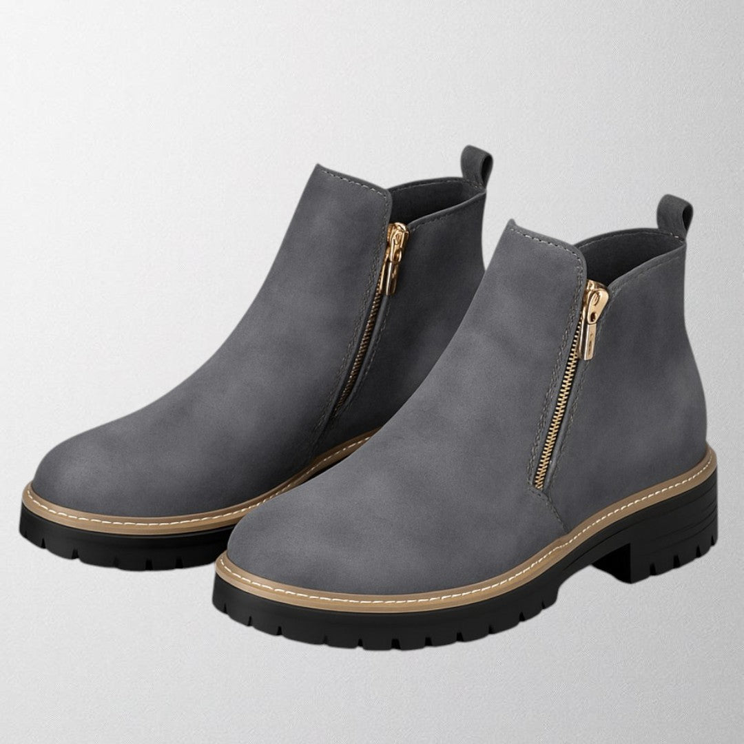Ankle Boots for Women | Side Zipper Closure Rounded Toe