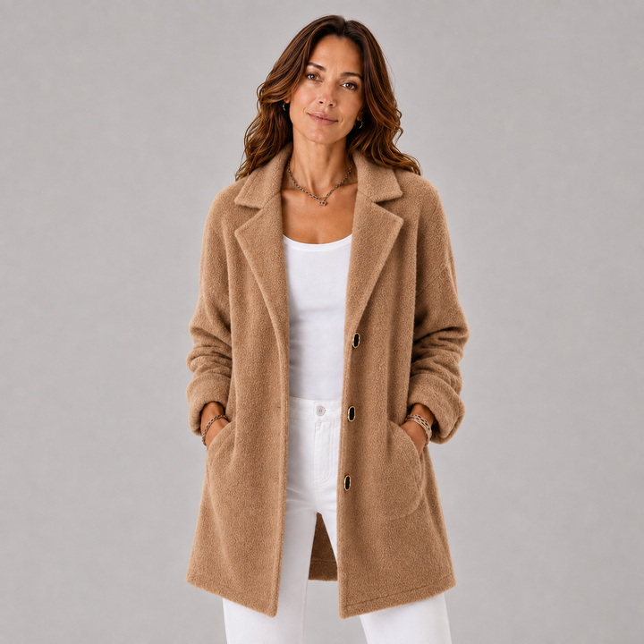 Elara | Winter Cashmere Mid-Length Coat