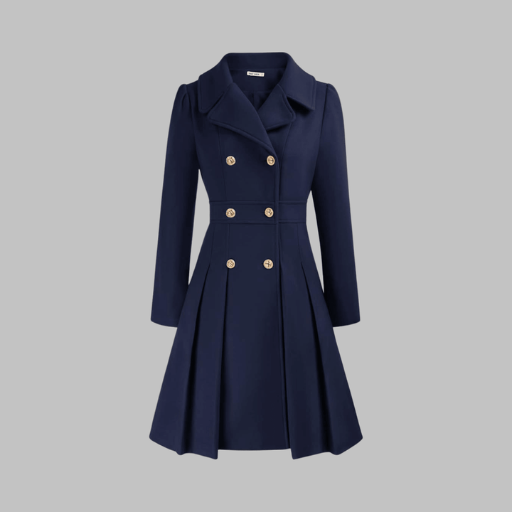 Seraphine | Elegant Fit-and-Flare Double-Breasted Trench Coat