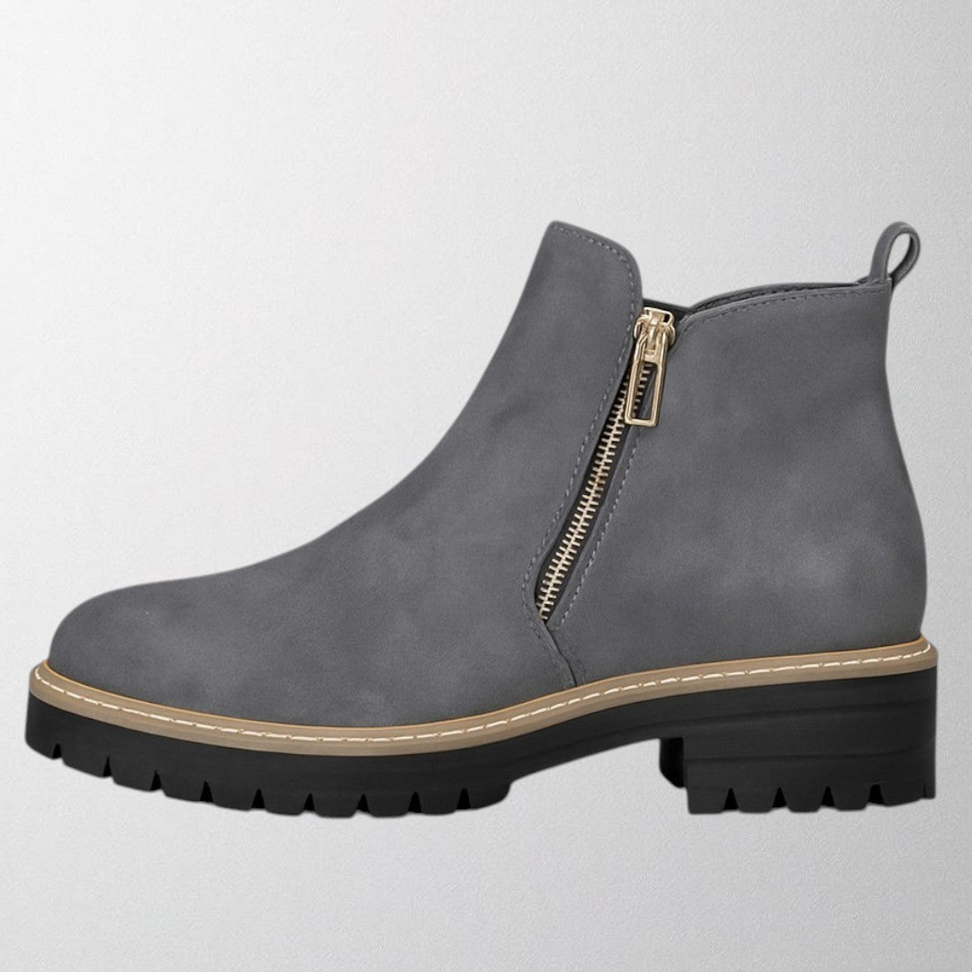 Ankle Boots for Women | Side Zipper Closure Rounded Toe
