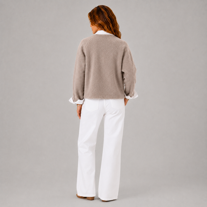 Fiona | Relaxed Cashmere Cropped Winter Jacket