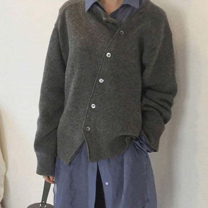 Sara | Versatile Open Front with Long Sleeves Knit Cardigan