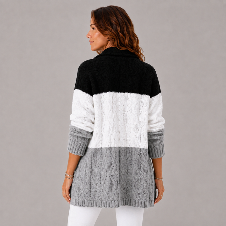 Clara | Winter Cable-Knit Longline Cardigan