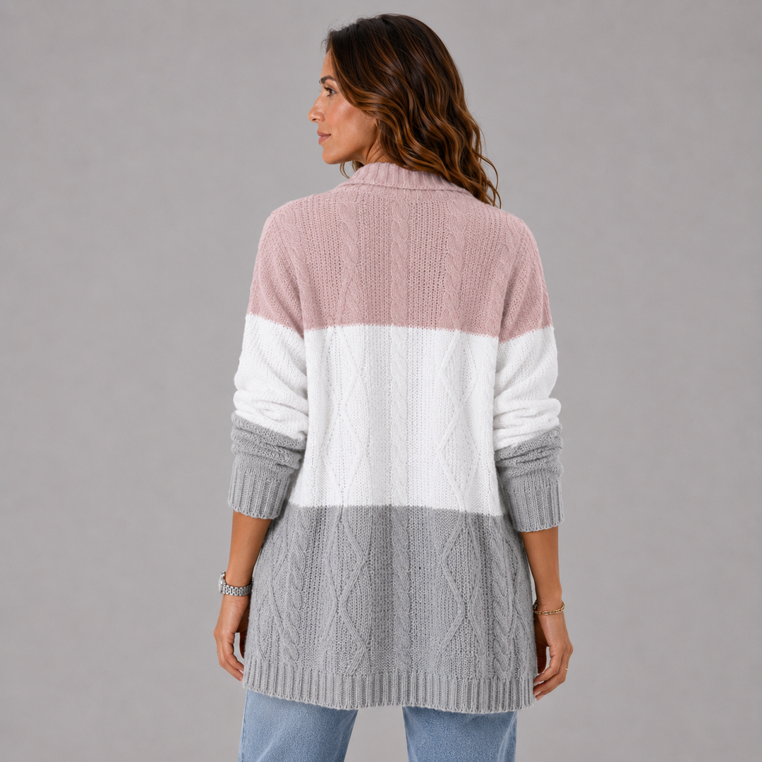 Clara | Winter Cable-Knit Longline Cardigan