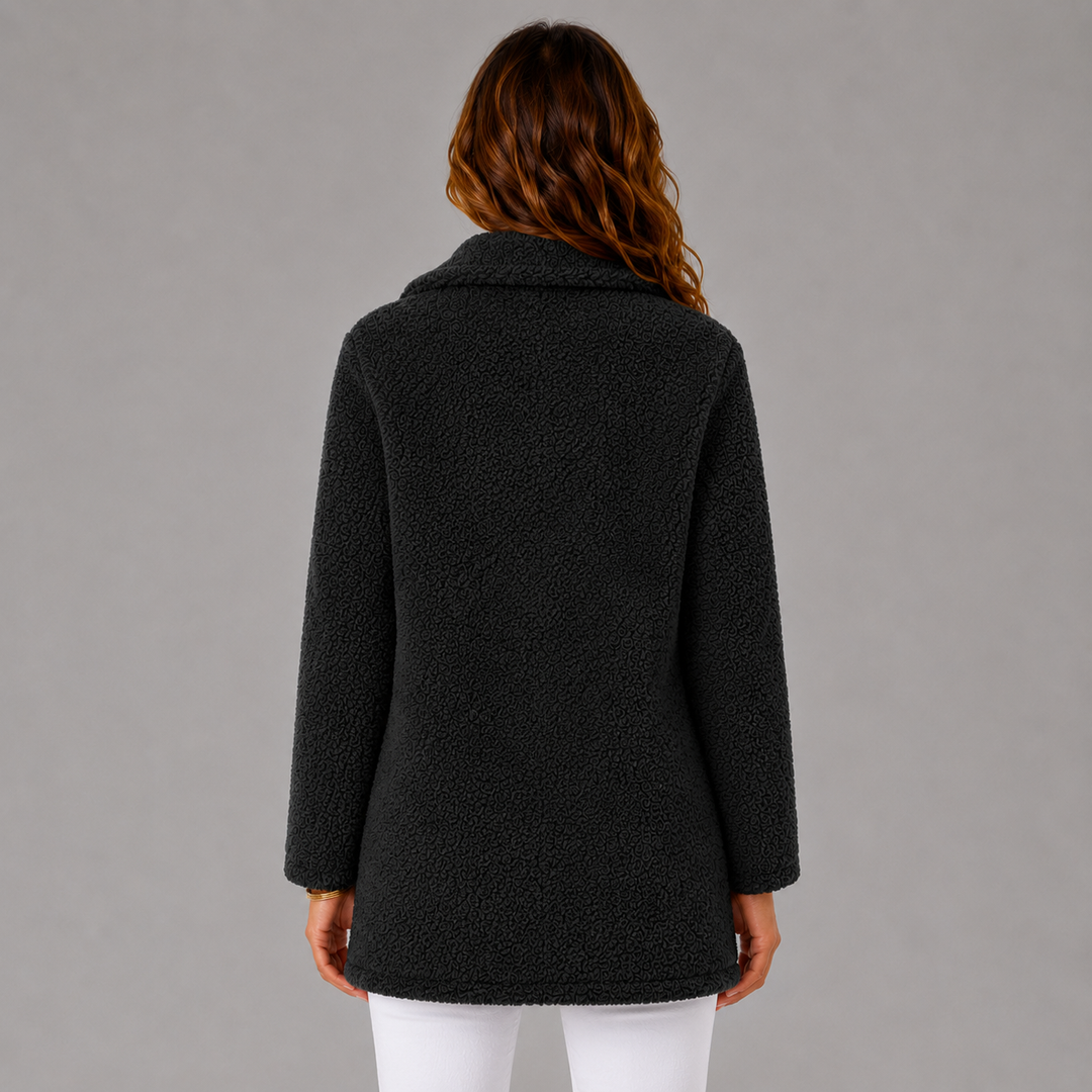 Camille | Double-Breasted Sherpa Wool Jacket