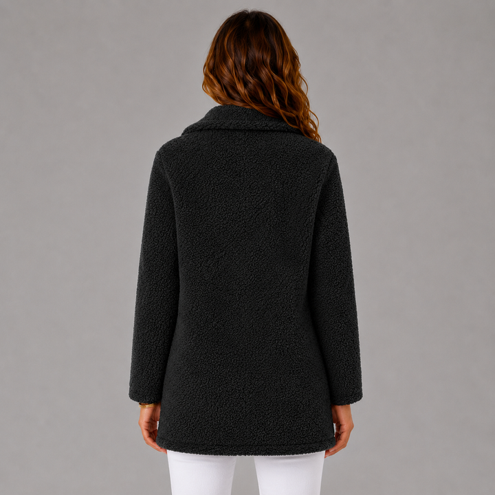 Camille | Double-Breasted Sherpa Wool Jacket