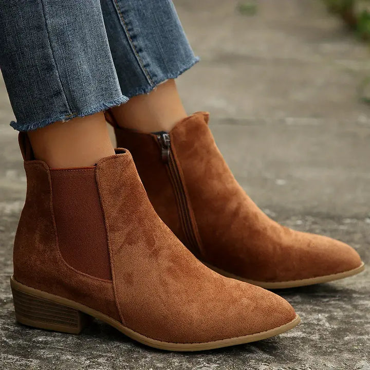 Chelsea Boots for Women | Low-Heel Side-Zip