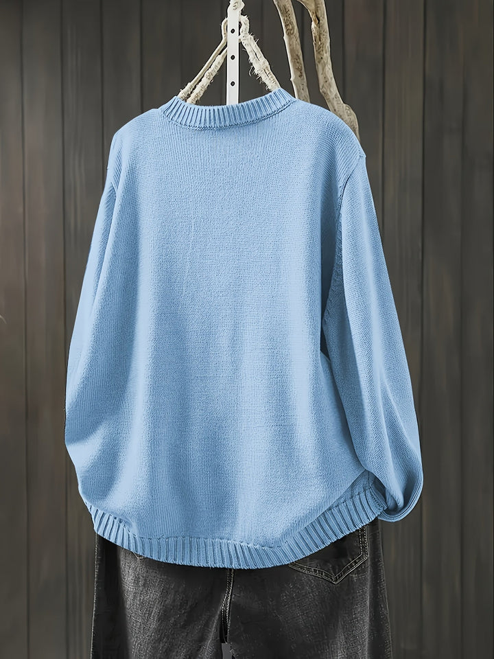 Sharon | Winter Colorful Button Knit Cardigan