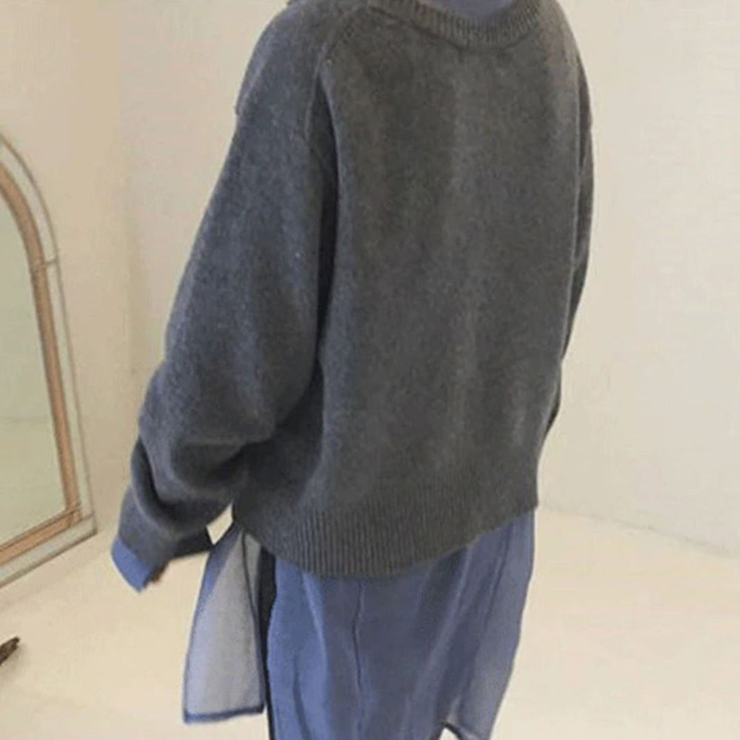 Sara | Versatile Open Front with Long Sleeves Knit Cardigan