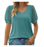 Elegant Top With V-neck