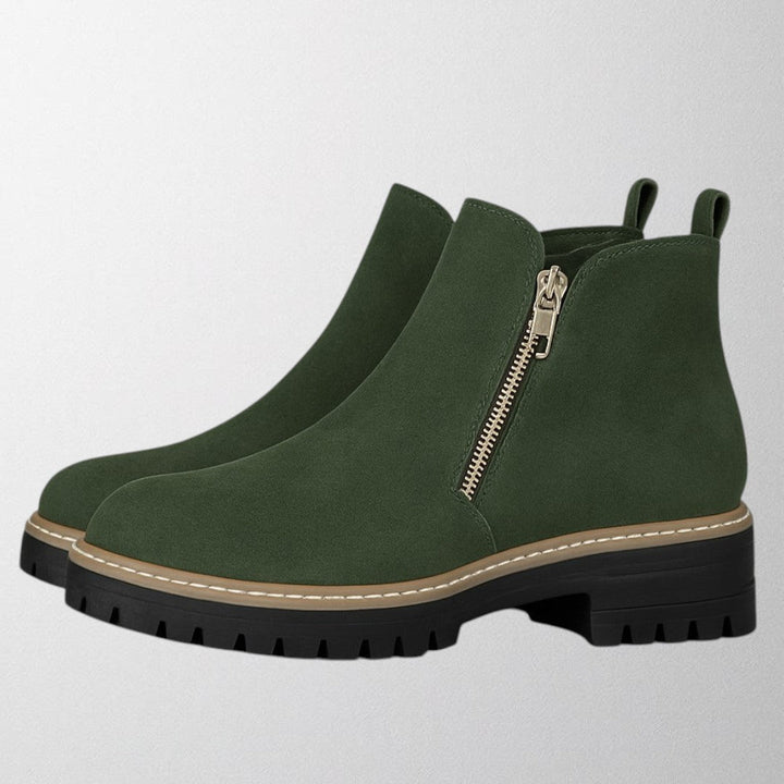 Ankle Boots for Women | Side Zipper Closure Rounded Toe
