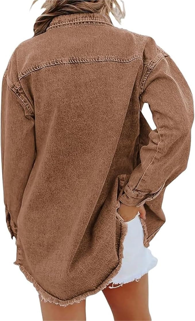 Jenny | Elegant Relaxed-Fit Denim Jacket