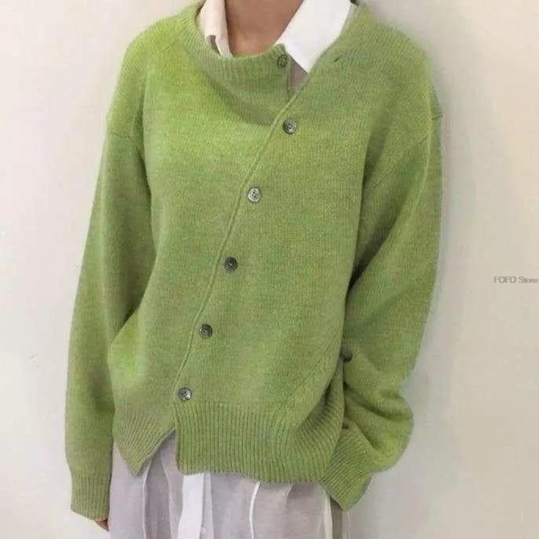 Sara | Versatile Open Front with Long Sleeves Knit Cardigan