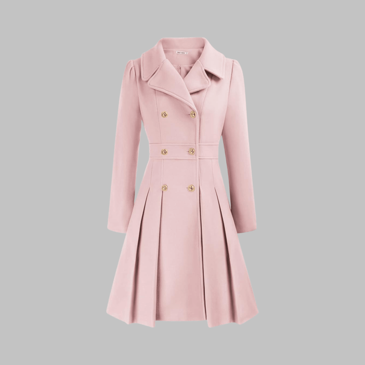 Seraphine | Elegant Fit-and-Flare Double-Breasted Trench Coat