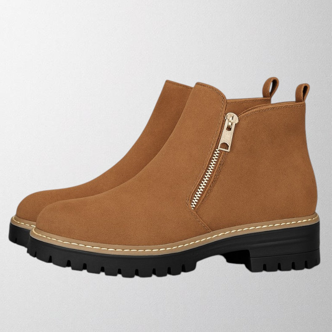 Ankle Boots for Women | Side Zipper Closure Rounded Toe