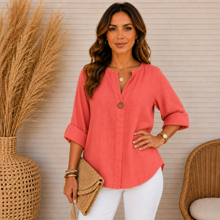 Sophia | Relaxed Linen Blouse