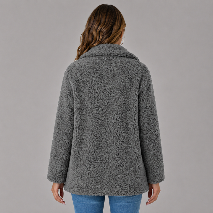 Camille | Double-Breasted Sherpa Wool Jacket