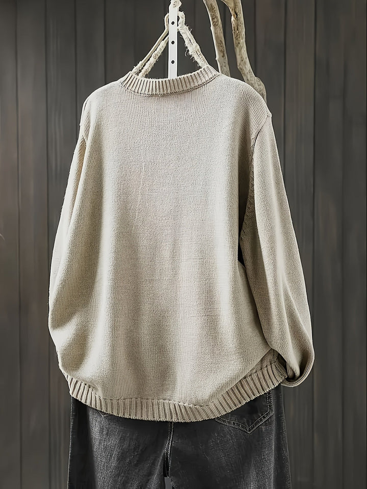 Sharon | Winter Colorful Button Knit Cardigan