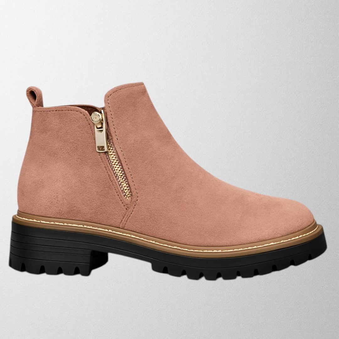 Ankle Boots for Women | Side Zipper Closure Rounded Toe