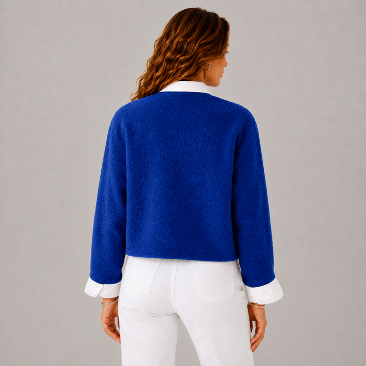 Fiona | Relaxed Cashmere Cropped Winter Jacket