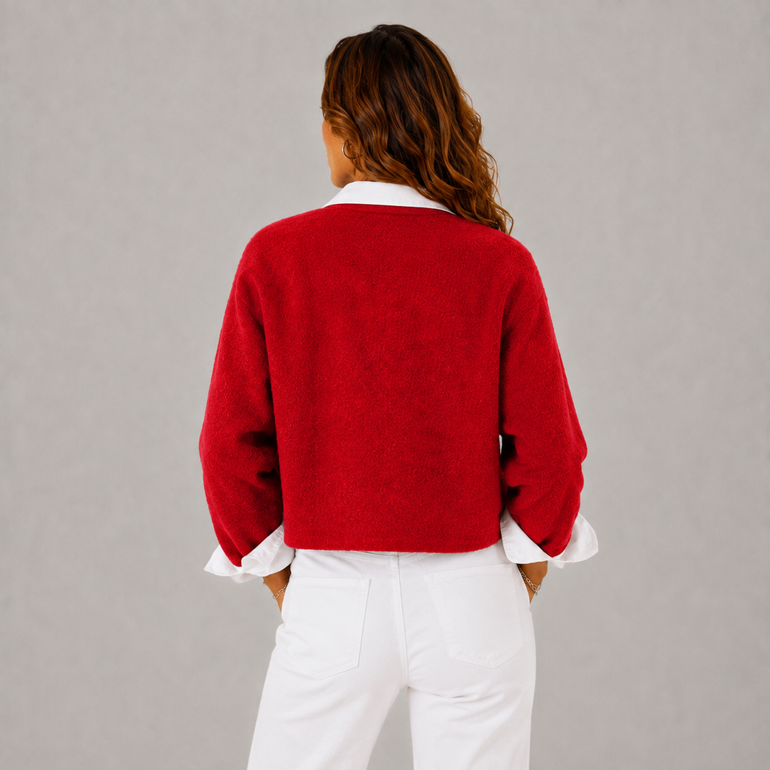 Fiona | Relaxed Cashmere Cropped Winter Jacket