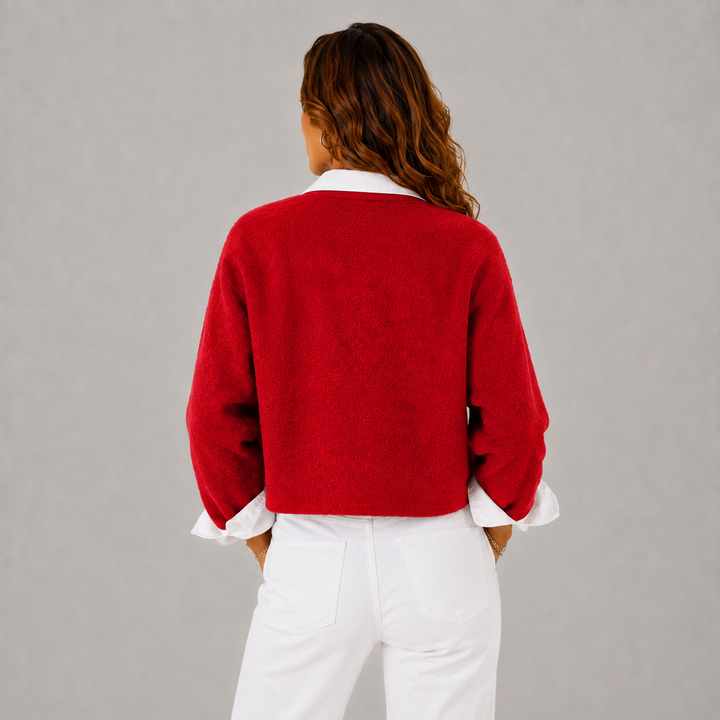 Fiona | Relaxed Cashmere Cropped Winter Jacket