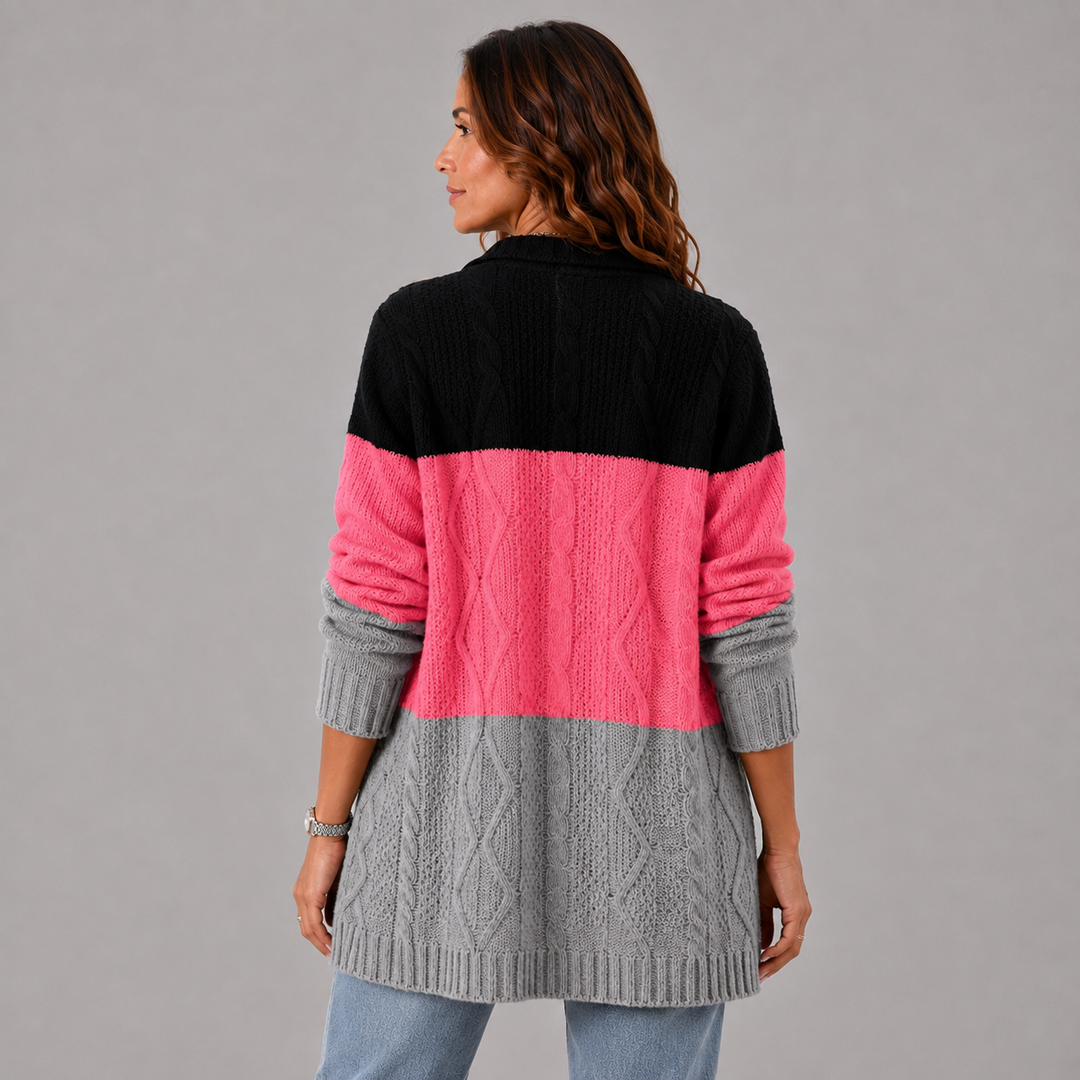 Clara | Winter Cable-Knit Longline Cardigan