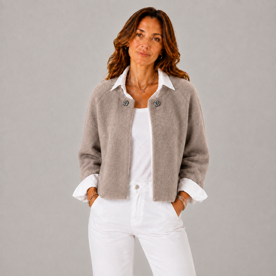 Fiona | Relaxed Cashmere Cropped Winter Jacket