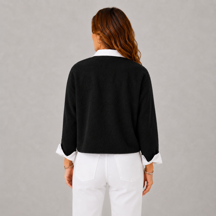 Fiona | Relaxed Cashmere Cropped Winter Jacket