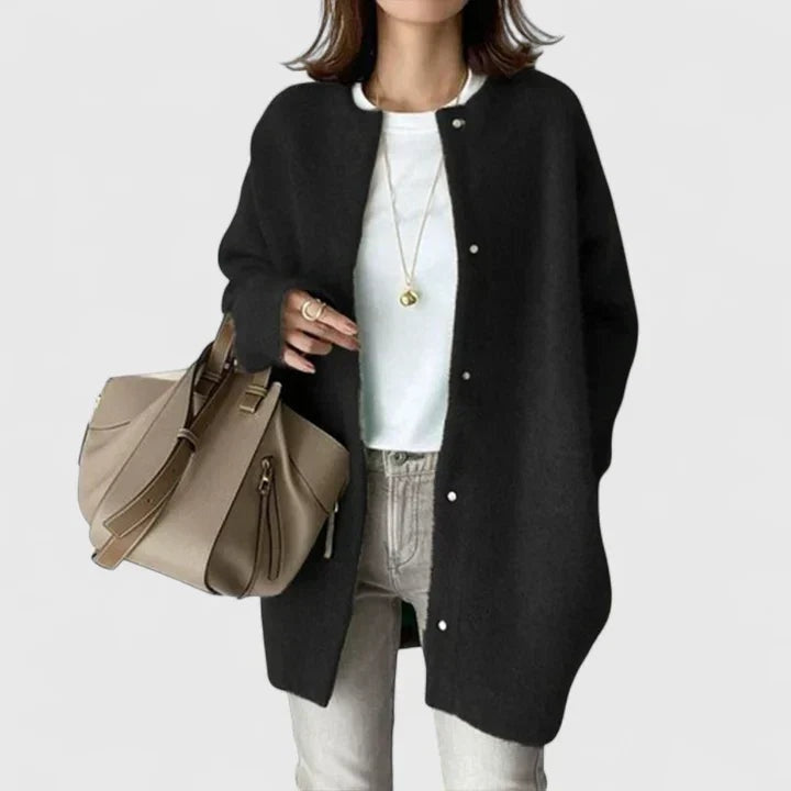 Sandra | Oversized Longline Duster Wool Cardigan