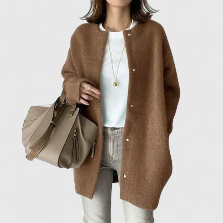 Sandra | Oversized Longline Duster Wool Cardigan
