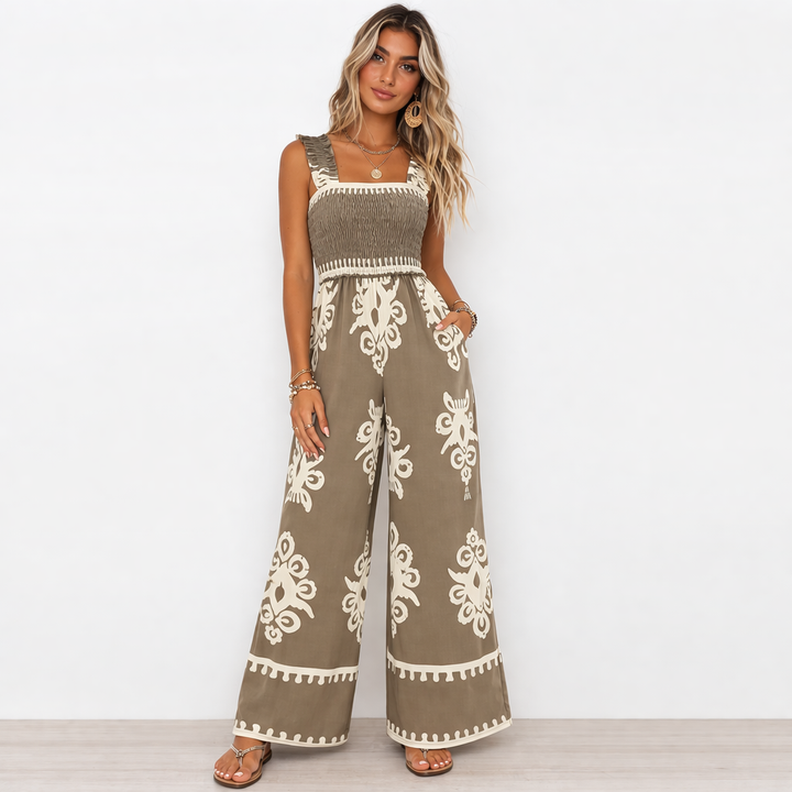 Amara | Boho Wide-Leg Jumpsuit