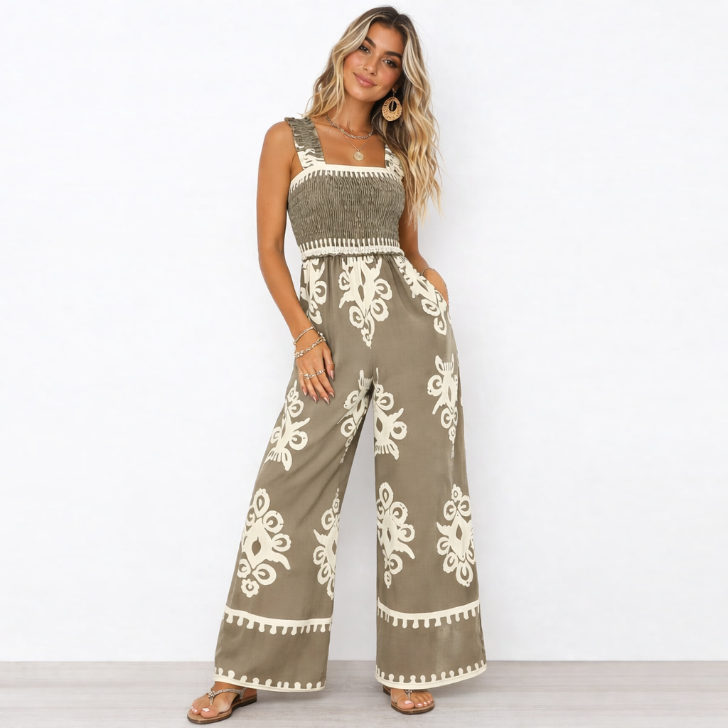 Amara | Boho Wide-Leg Jumpsuit