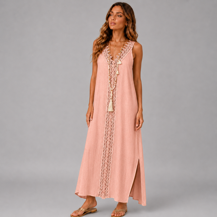 Luna | Boho Lace Maxi Dress