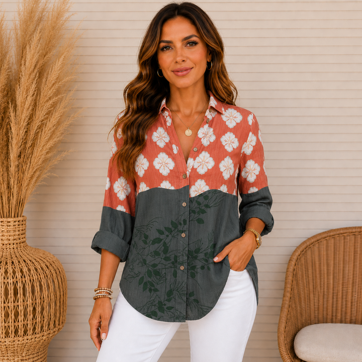 Jenny | Colorful Blouse with Playful Print