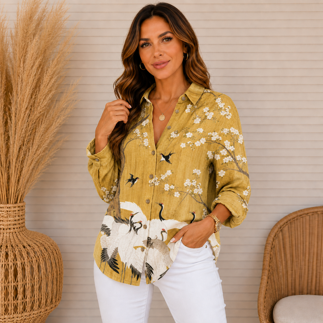 Jenny | Colorful Blouse with Playful Print