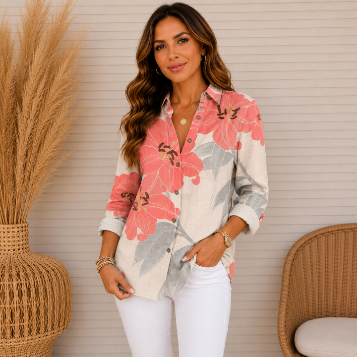 Jenny | Colorful Blouse with Playful Print