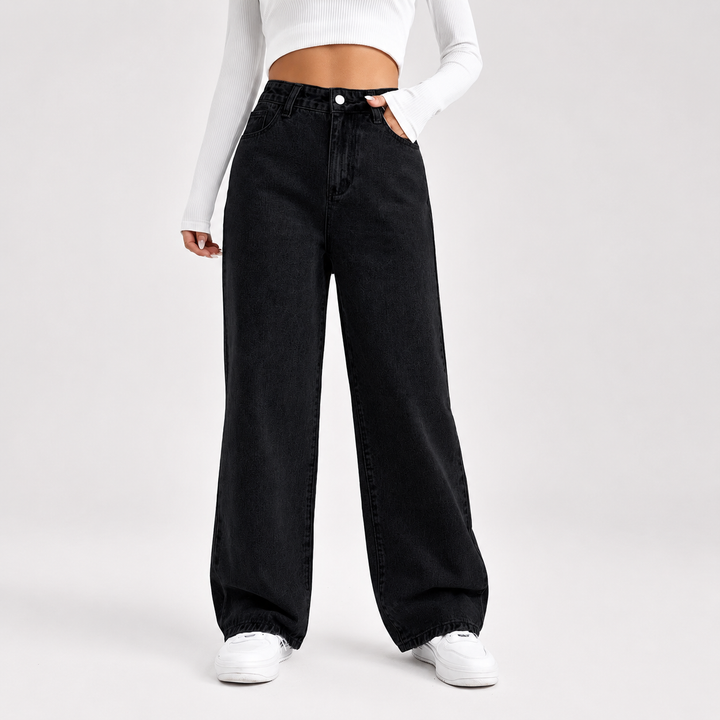 Gina | High Waist Wide Leg Jeans